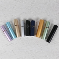 Remplissage inférieur 5ml 10ml Mini atomiseur de parfum bouteilles de parfum rechargeables bouteille de pulvérisation d'atomiseur de parfum en aluminium de taille de voyage