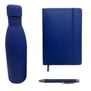 Juego de Regalo Corporativo de Lujo 3 en 1 con Cuaderno A5, Bolígrafo Metálico, Botella de Agua de Acero Inoxidable y Caja de Regalo Empresarial - Product Image 3