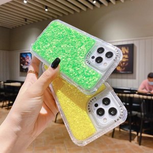 Funda Honatop <span class=keywords><strong>2023</strong></span> SHS Bling 3 <span class=keywords><strong>en</strong></span> 1 Híbrida de TPU y Plástico para <span class=keywords><strong>iPhone</strong></span> 14 13 Pro Max 12 11, Antigolpes, con Purpurina <span class=keywords><strong>en</strong></span> la Parte Trasera - Product Image 3