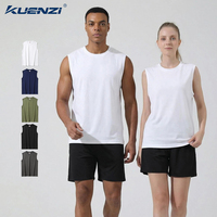 Kuenzi - Camiseta sin Mangas al por Mayor con Logotipo Personalizado, 100% Algodón, 220 g/m², Estilo Vintage, Absorbente de Humedad y Transpirable para Mujer