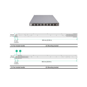 สวิตช์จัดการ H3C S9855-32D ความเร็ว 25.6Tbps 32 พอร์ต 400G รองรับ SNMP VLAN QoS สำหรับศูนย์ข้อมูลระดับสูง รองรับการใช้งานในพื้นที่ที่มีการใช้งานหนาแน่น - Product Image 2