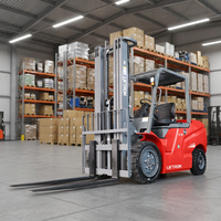 Montacargas Eléctrico Liftron CPD30L de 3000 kg (3 Toneladas) con Distancia Entre Ejes Larga para Movimiento de Carga en Depósitos de Encofrados de Construcción