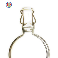 Clips de serrage en acier inoxydable de type bobine pour verrouiller les bocaux de conservation avec ouverture en verre