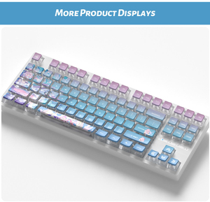 Keycaps Trasparenti su Quattro Lati CBSA Profile <span class=keywords><strong>Elysia</strong></span> in Materiale PBT PC con Sublimazione per Tastiera Meccanica con Switch MX - Product Image 6