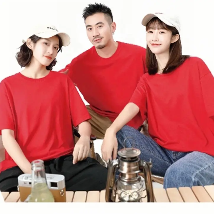 Áo thun Dệt kim phi giới tính cotton 100% cổ tròn trơn