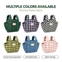 Sac Organisateur Matelassé Imprimé pour Poussette Grande Capacité Multi-Poches, Caddie de Poussette Personnalisable avec Logo, Vente Directe Usine pour Voyage de Maman