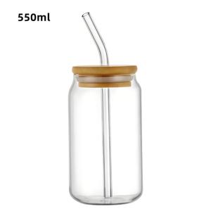 12oz 16oz 20oz 24oz Cola Drink Cup personalizzato logo tazza di vetro <span class=keywords><strong>con</strong></span> coperchio e paglia per la festa - Product Image 6