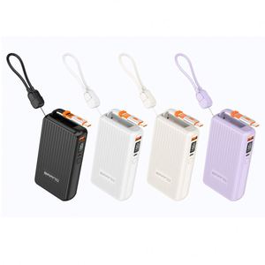 Banco de Energía Portátil de 10000 mAh con Carga Rápida PD22.5W, Entrada USB, Cable Retráctil y Pantalla para Uso en Exteriores - Product Image 2