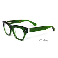 Monture de lunettes optiques unisexe en acétate épais de bonne qualité, modèle Victor, styles populaires de la marque Think, forme Matsuda