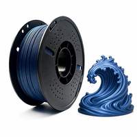 Filamen PETG Allmaker Factory Direct 1.75mm Metalik untuk Printer 3D, Dapat Disesuaikan, Anti-Macet, Tekstur Logam Mengkilap