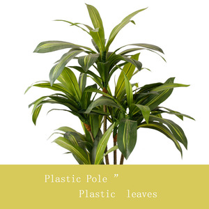 Nhà máy giá rẻ sống động như thật nhân tạo dracaena fragrans cây trong nồi 6 đầu Faux chậu dracaena nhà máy để bán cho ban công trang trí nội thất - Product Image 4