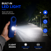 Alarme de sécurité personnelle pour femmes 130 dB avec appel d'urgence SOS, lampe torche LED, prise en charge OEM ODM