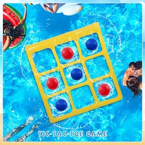PVC <b>Inflatable</b> Tic Tac Toe Game <b>Pool</b> Float Toys 59*55 Inch with 6 Balls and 1 Hand Pump Toss Game <b>for</b> Swimming <b>Pool</b> and Backyard - Product Image 4