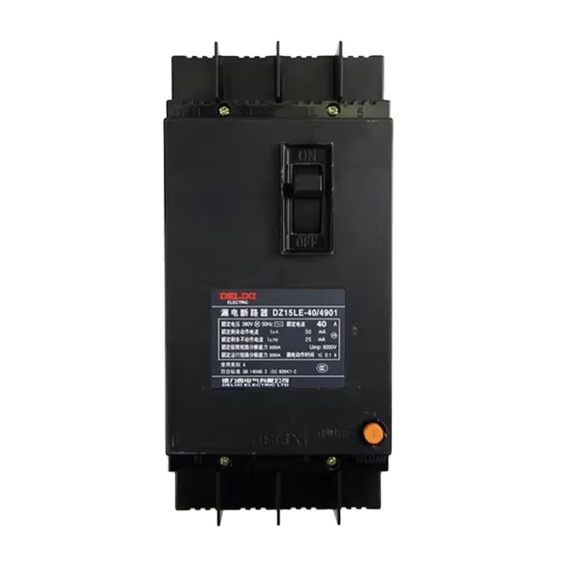 New Original Delixi Three-phase Four-wire 4-pole Leakage Circuit Breaker Plastic case Switch DZ15LE-100 4901 100A 63A
