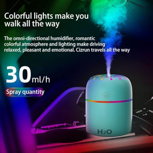 Mini humidificateur portable USB pour voiture, humidificateur ultrasonique pour la maison, diffuseur avec lumières nocturnes colorées, vente en gros - Product Image 5
