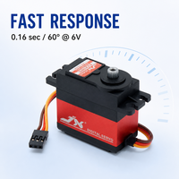 Servomoteur numérique sans noyau JX PDI-6221MG 20KG à couple élevé avec engrenages en plastique et métal 120 pour voiture RC, crawler, bateau, robot, avion