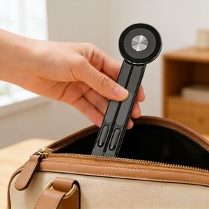 Support de téléphone portable magnétique pliable en fibre de carbone, nouveau, portable, pour voyage, compatible avec les ordinateurs portables, tablettes, téléphones mobiles, réglable - Product Image 3