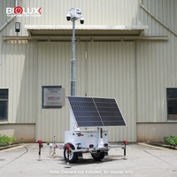 Torre de Vigilancia Móvil Solar de Alta Eficiencia con Sistema de Cámara con IA para Seguridad en Obras de Construcción