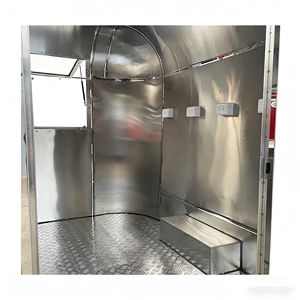 Carrito de Comida de Acero Inoxidable Resistente de 4 Ruedas y 13 Pies para Waffles, Hot Dogs, Helados, Catering Móvil, Parques de Atracciones, 2 Años de Garantía - Product Image 6