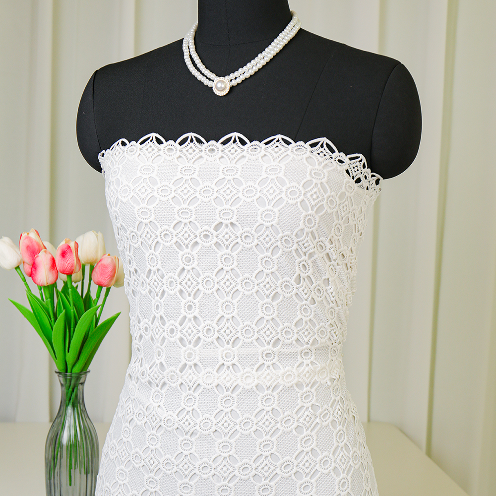 luxury guipure lace cord fabric