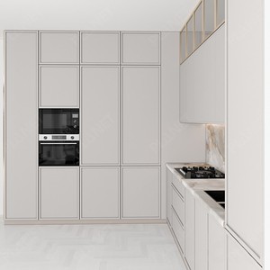 Gabinetes de Cocina Modulares Modernos en Blanco de Alto Brillo con Panel Plano Muebles de Cocina Modernos Diseños de Lujo - Product Image 5