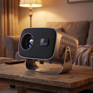 Projecteur A10 de qualité supérieure 720P 200ANSI LM <span class=keywords><strong>Correction</strong></span> trapézoïdale <span class=keywords><strong>verticale</strong></span> et horizontale Haut-parleur 5W Projecteur de cinéma maison intelligent - Product Image 5