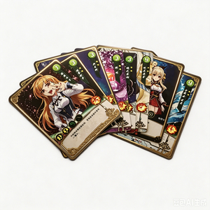 การ์ดเกมสะสมแนวไซไฟเมชาอนิเมะแบบกำหนดเอง กล่องบูสเตอร์สะสมนักรบไดโนเสาร์แฟนตาซีไซเบอร์พังก์ สำหรับนักสะสมงานอดิเรก - Product Image 2