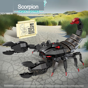 Ensemble de blocs de construction pour enfants sur le thème des insectes, série animale, construction de la jungle, mille-pattes, scorpion, araignée, trilobite, briques jouet - Product Image 5