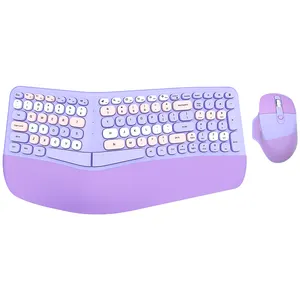 Außer gewöhnliches ergonomisches Design Tastatur-Maus-Sets 2.4G Wireless Keyboard Wireless Mouse für Büro-Schreibmaschinen