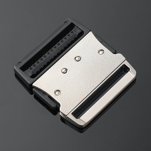 Side Release Buckle Metal Silver Durable For Bags Adjustable <b>Webbing</b> Backpack Hardware Accessory - Product Image 2