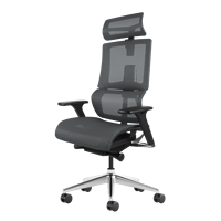 Chaise de bureau exécutive moderne Merryfair en maille, dossier haut, ergonomique, pivotante, pour usage domestique, design en métal et tissu, mousse