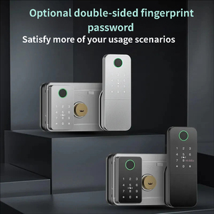 Serrure <span class=keywords><strong>de</strong></span> porte intelligente Wifi, étanche, pour clôture extérieure, serrures <span class=keywords><strong>de</strong></span> portail électrique, en alliage d'aluminium, serrure <span class=keywords><strong>de</strong></span> porte à empreintes digitales avec contrôle par application - Product Image 4
