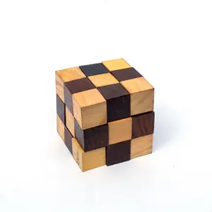 Sanke Cube Look like Handmade Wooden Puzzle for Children Adults Challenging Puzzles Brain Teasers Puzzles Port