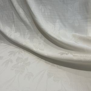 Ivoor Bloemen Satijn Jacquard Brokaat Stof 59 "Breed Per Yard - Product Image 2