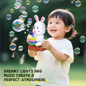ชุดของเล่นกระต่ายเป่าฟองสบู่ไฟฟ้า DIY พร้อมปากกาสีและเครื่องทำฟองสบู่อัตโนมัติสำหรับเด็ก สนุกสนานกลางแจ้ง - Product Image 5