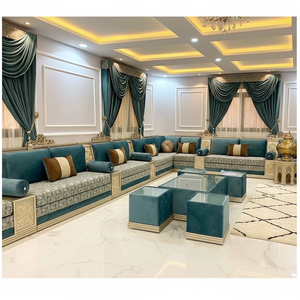 <b>Moroccan</b> Luxury U <b>Sofa</b> Set Jalsa Sedari Salon 1 Meter Wood Exclusively Priced at 300 USD Shipping Excluded - Product Image 3