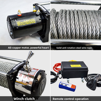 Treuil électrique portable de 3000 livres, fabriqué en Chine, treuil électrique robuste 12V adapté aux automobiles