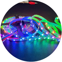 Tira de LED RGB 5050 en Forma de Zigzag, Tira de LED RGB DC12V Flexible y Cortable, Programación Mágica IC, Tipo S para Letreros Publicitarios