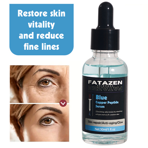 Venta caliente productos para el cuidado de la piel azul cobre péptido cara suero OEM ODM blanqueamiento hidratante antienvejecimiento cicatriz reparación suero Facial - Product Image 3