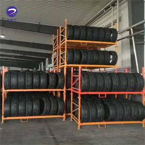 Xe nâng di động lốp kho thép <span class=keywords><strong>Pallet</strong></span> lưu trữ xe tải nặng lốp giá - Product Image 5