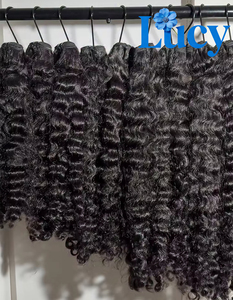 Extensions de cheveux humains bruts bouclés Bonce, ondulés naturels cambodgiens, vente en gros, fournisseurs de cheveux vierges bruts vietnamiens et birmans bouclés - Product Image 6