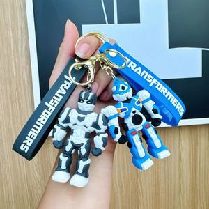 Portachiavi in Silicone a Forma di <span class=keywords><strong>Optimus</strong></span> Prime e Bumblebee, Blocchi da Costruzione Transformers, per Decorazioni Borse - Product Image 3