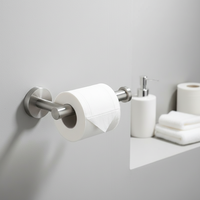 Ensemble d'accessoires de salle de bain en acier inoxydable brossé, 4 pièces, écologique, moderne, pour hôtel et maison, à fixer au mur