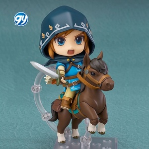 <span class=keywords><strong>Figurine</strong></span> articulée Legend of <span class=keywords><strong>Zelda</strong></span> Link Q Version Nendoroided Style 733 DX Deluxe Edition avec cheval en plastique - Product Image 1