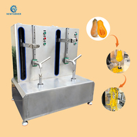 Industriële fruit- en groenteschilmachine, broodvruchtenschilmachine, roterende schiller voor ovale meloen, pompoen en watermeloen.
