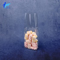 Sac à fond plat en OPP haute transparence, écologique et conforme à la réglementation REACH, à simple couche, avec base thermoscellée anti-fuite pour poudre et liquide