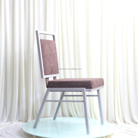 Chaises empilables à dossier flexible pour hôtel, banquet, restaurant, meubles de salle de réception, chaises de synagogue pour salle de luxe