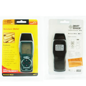 Humidimètre numérique <span class=keywords><strong>pour</strong></span> <span class=keywords><strong>bois</strong></span> AS971 de haute précision avec 2 sondes à broches, en plastique, 50x25x131mm - Product Image 4