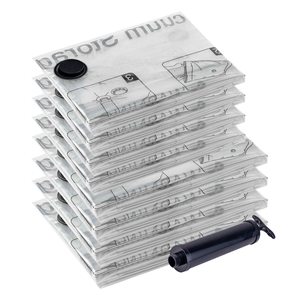 50*60cm noir PA en plastique étanche sacs de rangement Valve pliable sac scellé <span class=keywords><strong>sous</strong></span> <span class=keywords><strong>vide</strong></span> pour vêtements saisonniers - Product Image 1