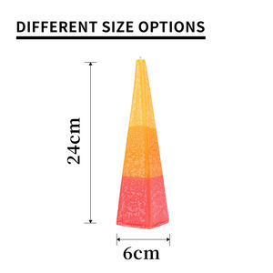 Bougie aromathérapeutique pyramidale colorée faite <span class=keywords><strong>à</strong></span> la main, design unique <span class=keywords><strong>de</strong></span> <span class=keywords><strong>lampe</strong></span> <span class=keywords><strong>à</strong></span> <span class=keywords><strong>huile</strong></span> juive, article rituel juif, décorations en gros - Product Image 5